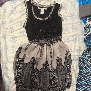 Black sparkly dress XXS